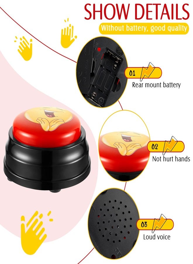 Copkim 2 Pcs Applause Button Funny Easy Button Airhorn Sound Buttons with Applause Noise Maker Buzzer Buttons Applauds When Pressed for Office Sporting Event Dance Party Stress Relief - Image 3